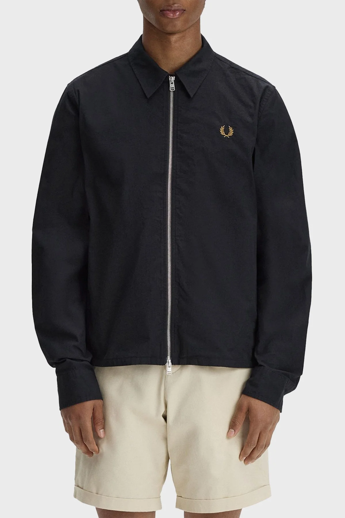 Fred Perry Logolu Regular Fit Klasik Yaka Mevsimlik Erkek Mont M2428 102 SİYAH - 1
