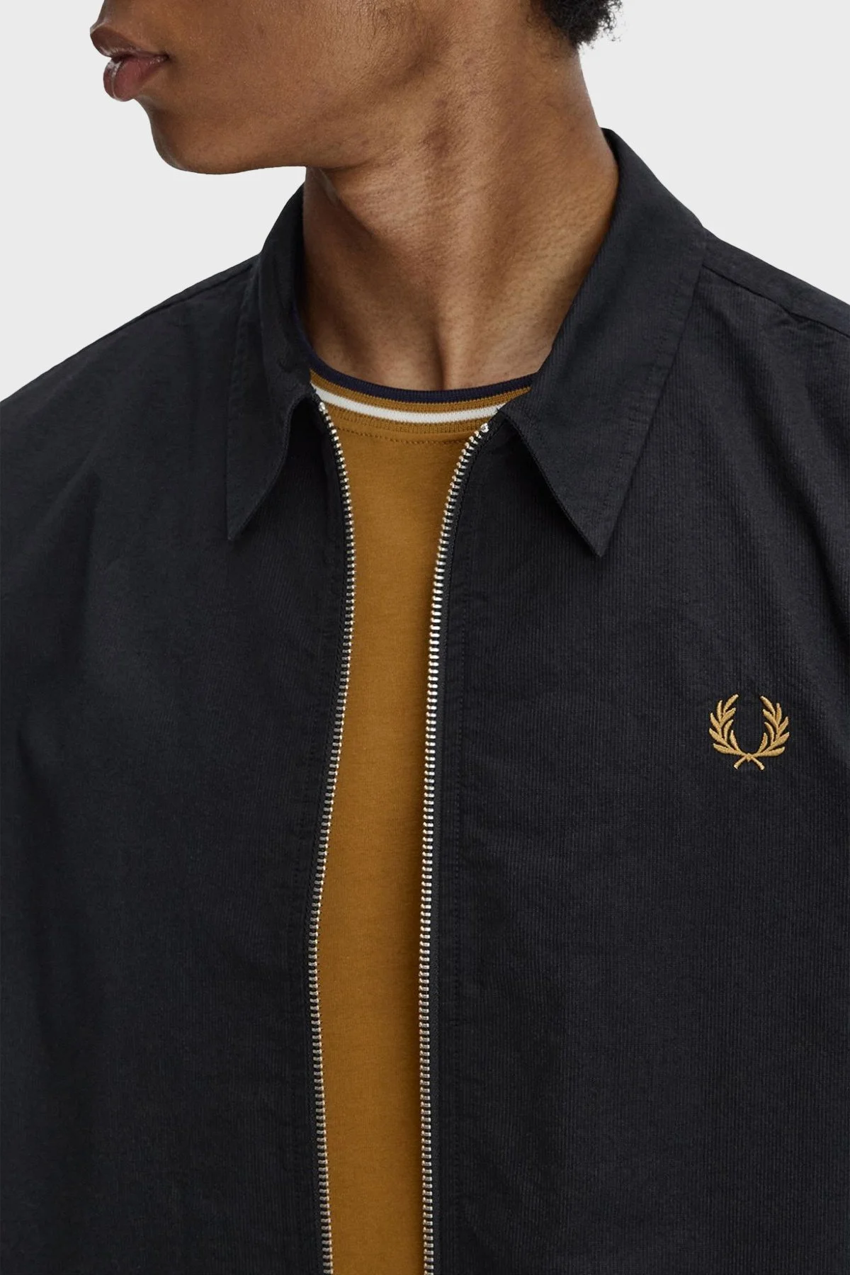 Fred Perry Logolu Regular Fit Klasik Yaka Mevsimlik Erkek Mont M2428 102 SİYAH - 5