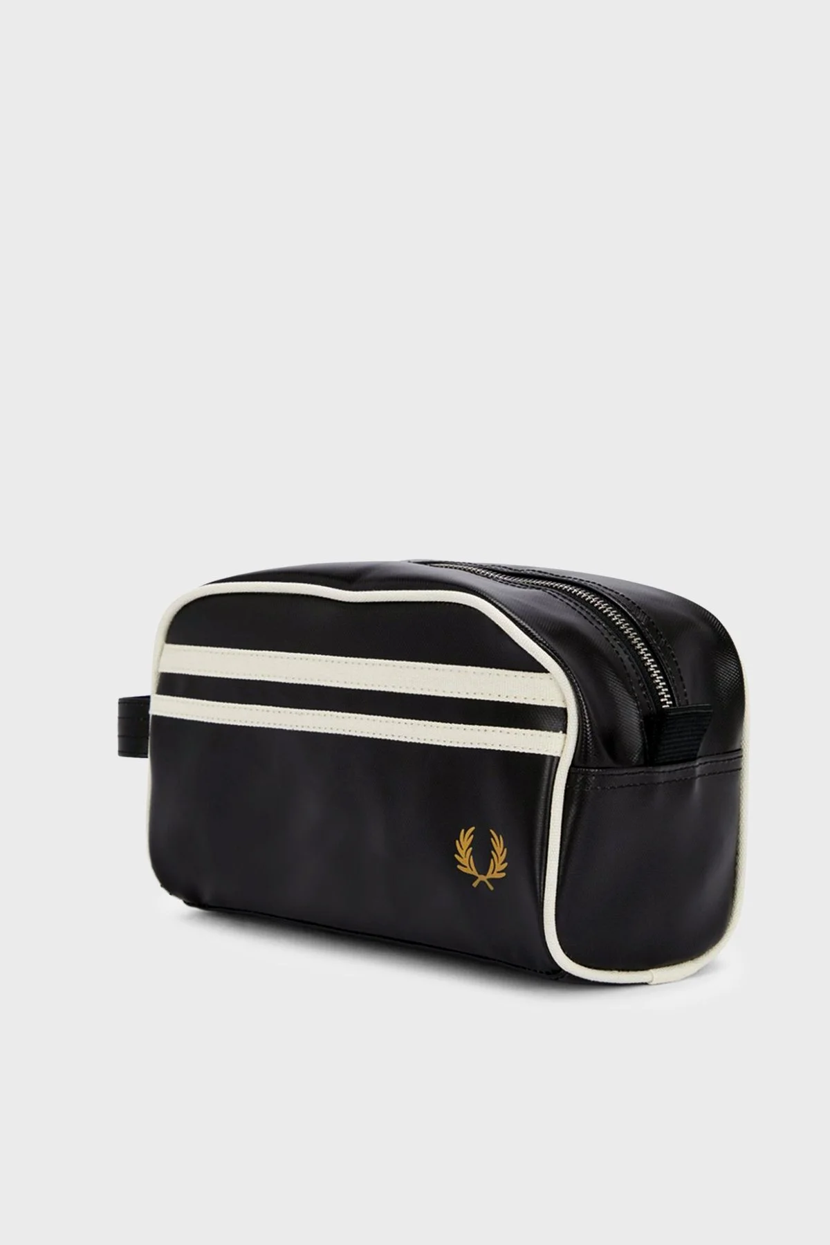 Fred Perry Logolu Tek Saplı Unisex Çanta L8298 D57 SİYAH-EKRU - 2