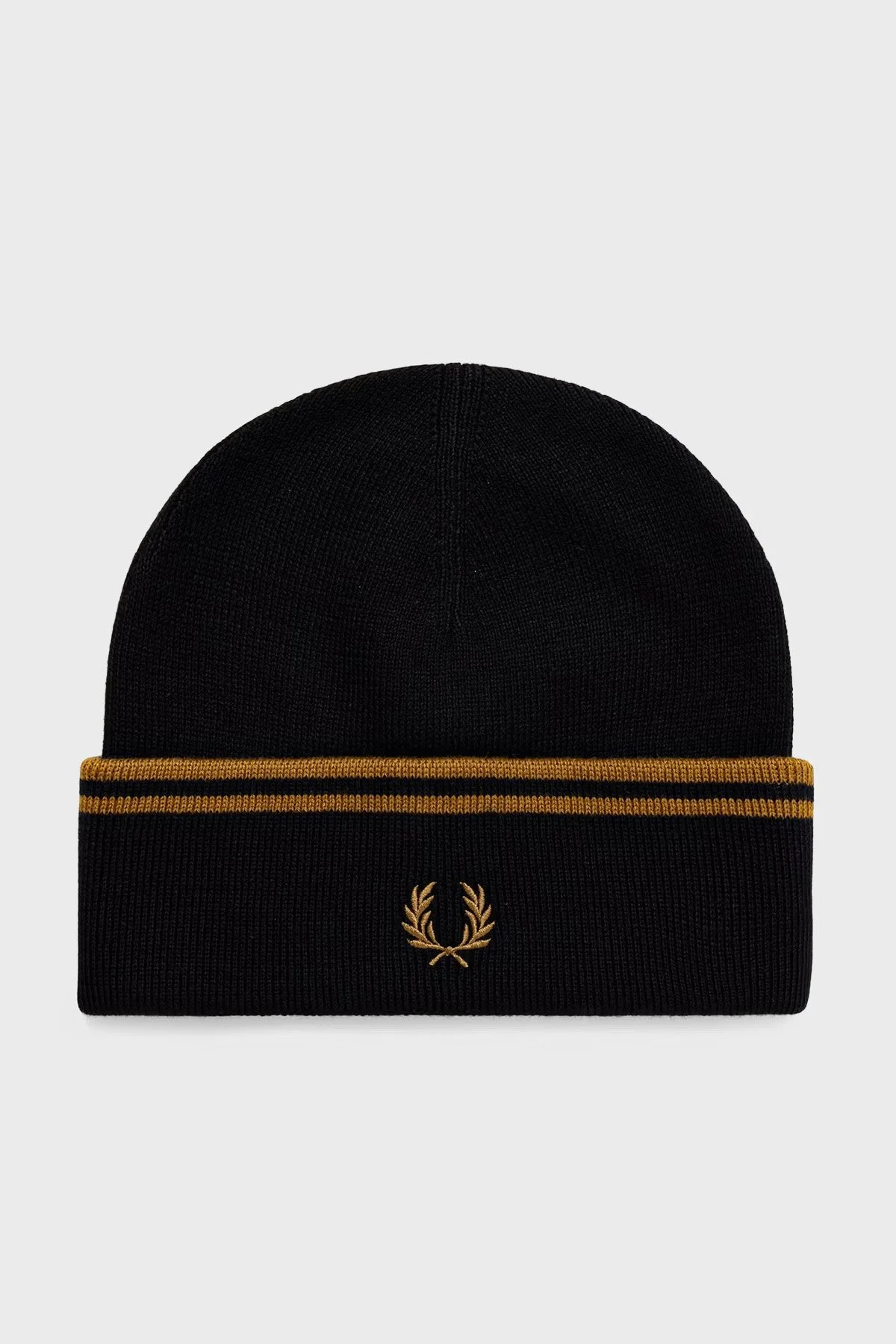 Fred Perry Logolu Yün Karışımlı Unisex Bere C3317 U12 Siyah - 1