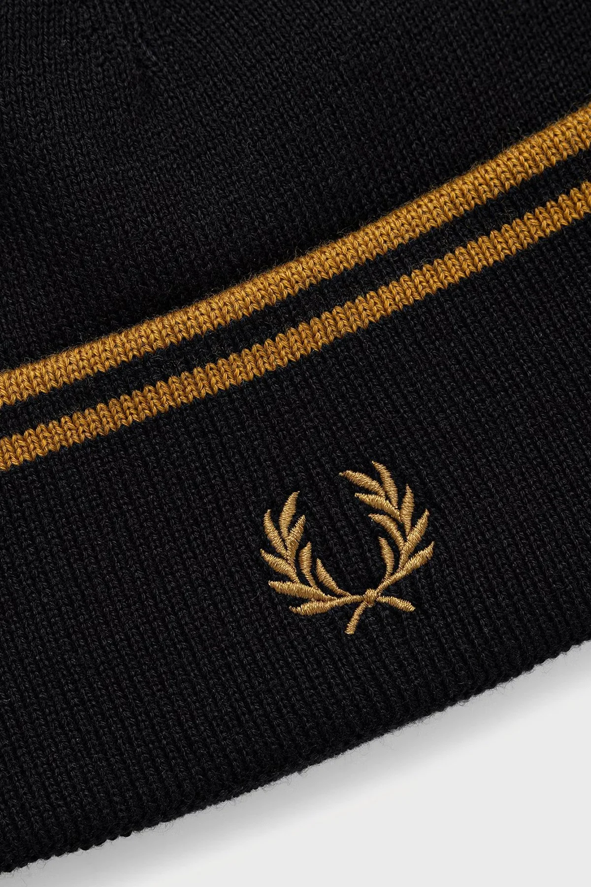 Fred Perry Logolu Yün Karışımlı Unisex Bere C3317 U12 Siyah - 2