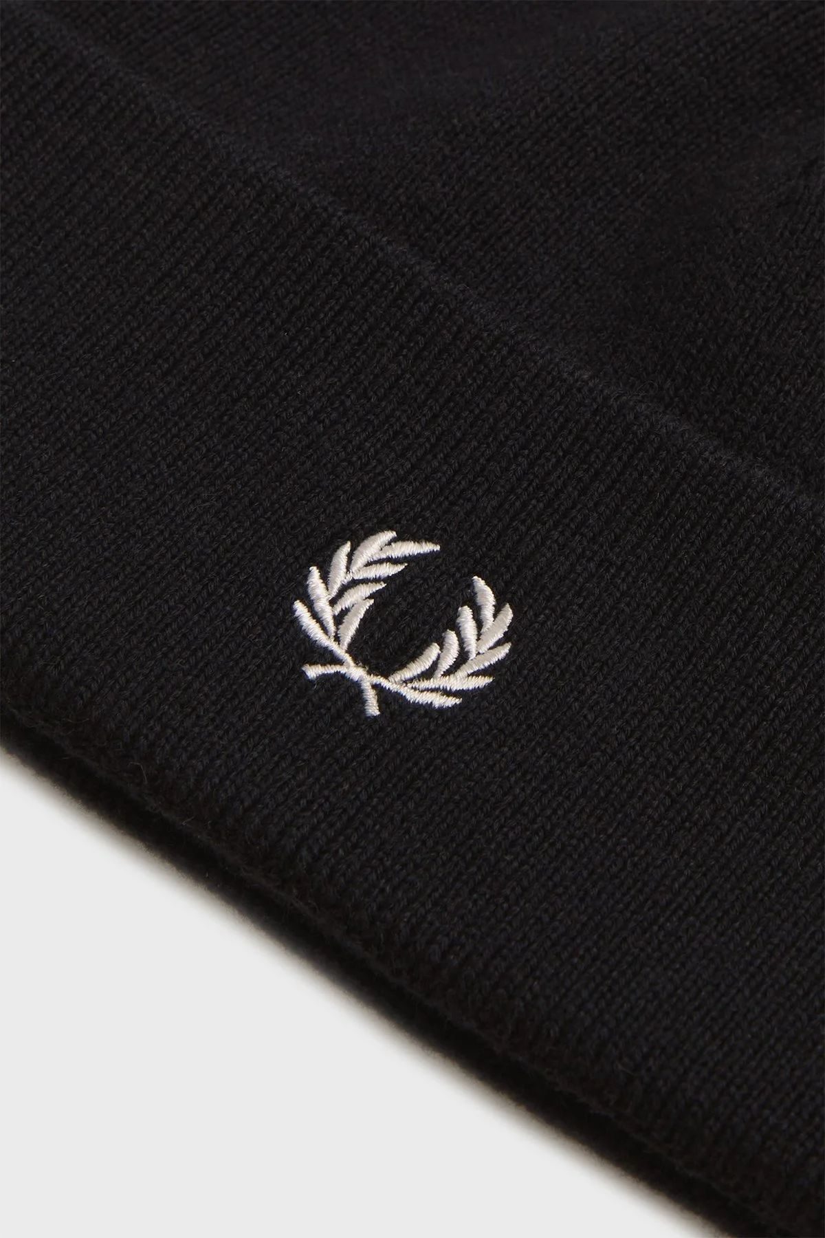 Fred Perry Logolu Yün ve Pamuk Karışımlı Unisex Bere C8161 843 SİYAH - 3