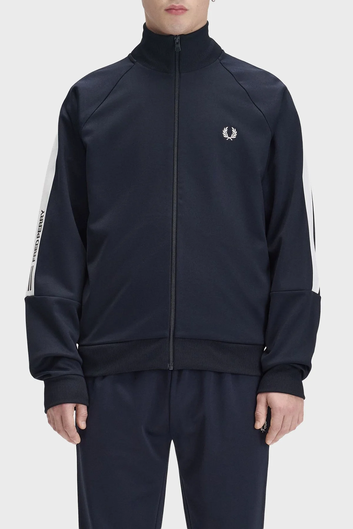Fred Perry Pamuklu Regular Fit Dik Yaka Erkek Ceket J3301 608 Lacivert - 1