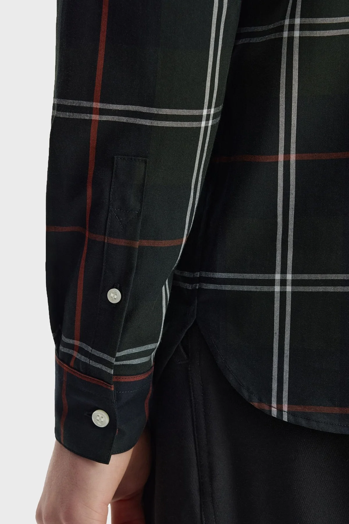 Fred Perry Pamuklu Regular Fit Ekoseli Erkek Gömlek M3456 Q20 Koyu yeşil - 5