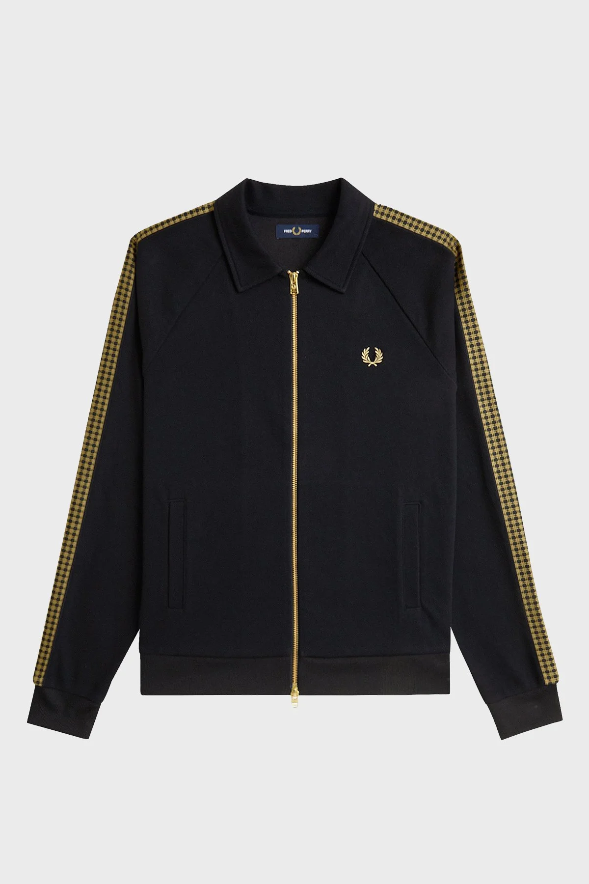 Fred Perry Pamuklu Regular Fit Fermuarlı Erkek Eşofman Üstü J2302 102 SİYAH - 5