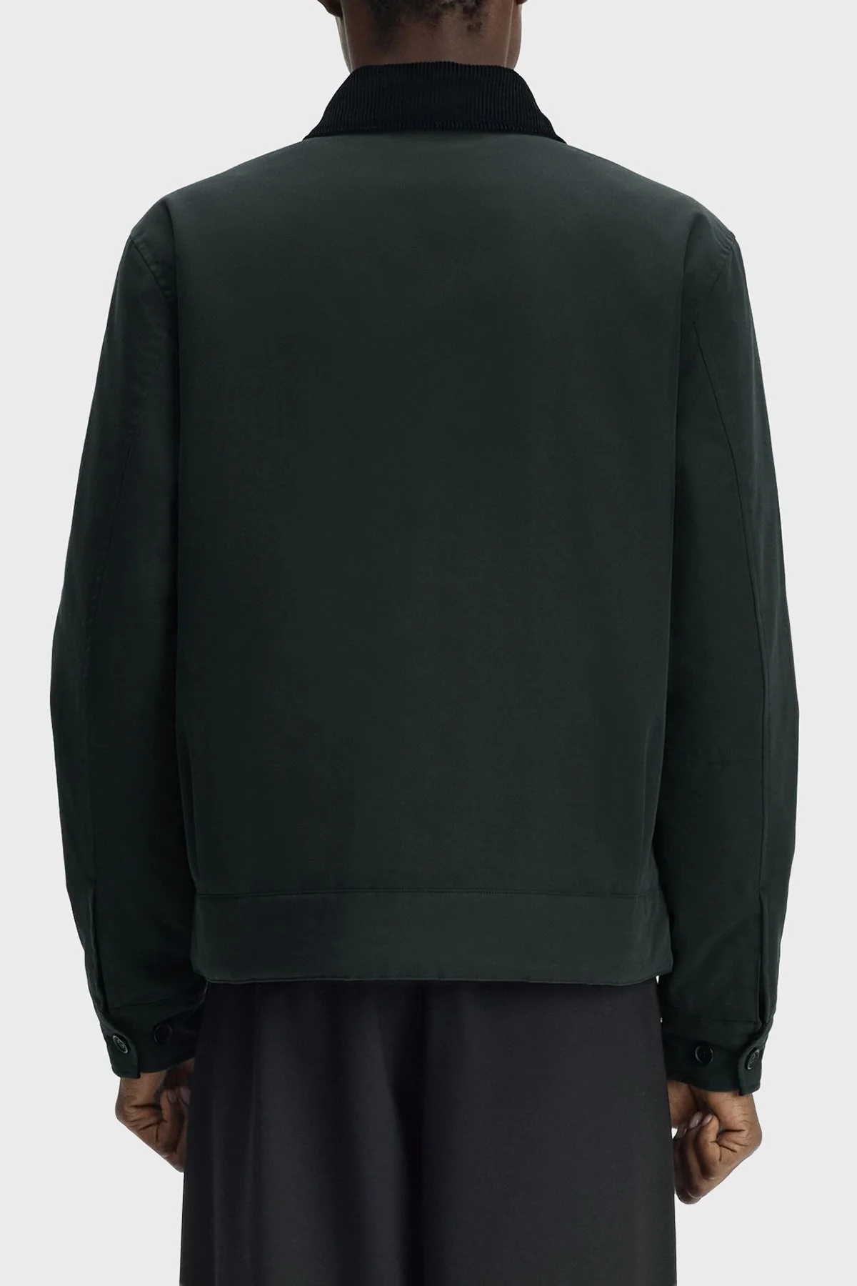 Fred Perry Pamuklu Regular Fit Kadife Yaka Logolu Unisex Mont J8535 Q20 Koyu yeşil - 4