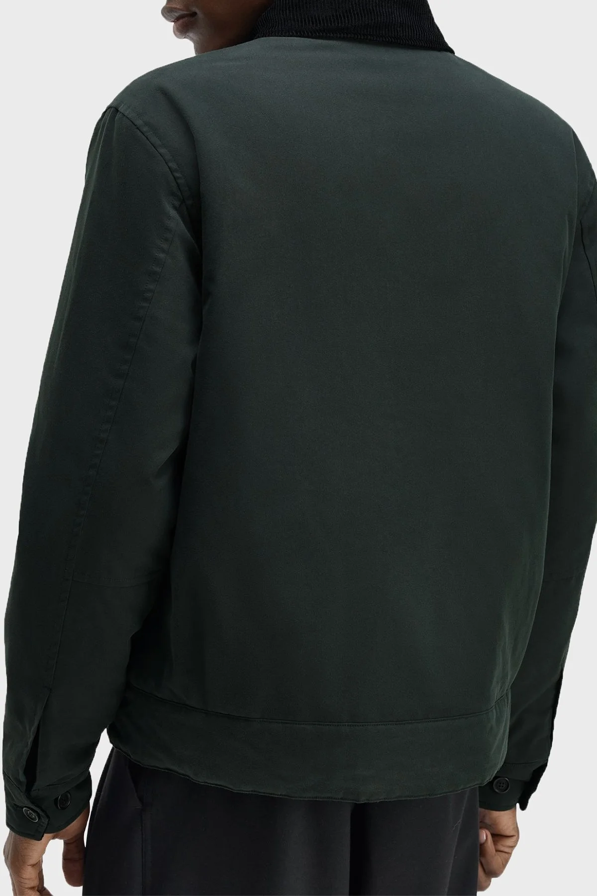 Fred Perry Pamuklu Regular Fit Kadife Yaka Logolu Unisex Mont J8535 Q20 Koyu yeşil - 7