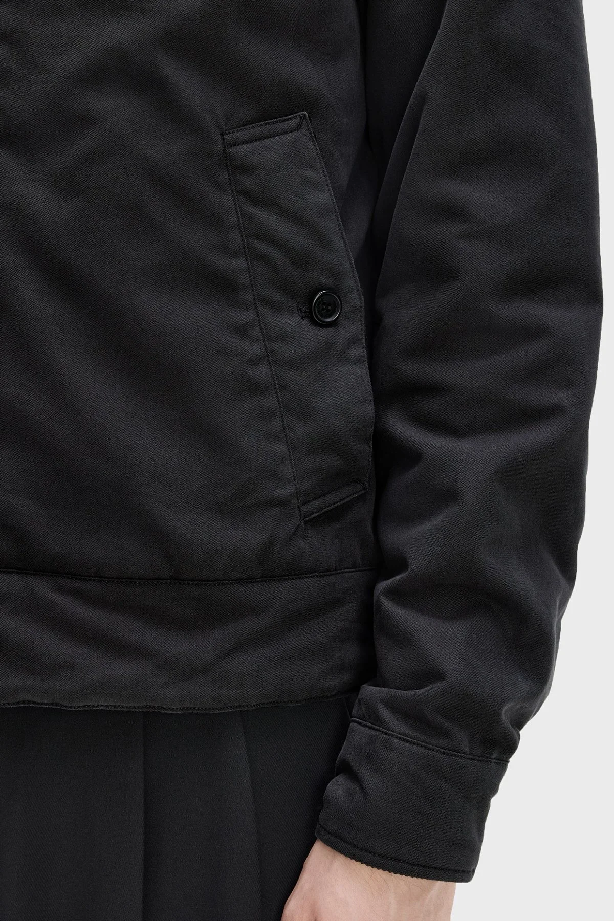 Fred Perry Pamuklu Regular Fit Kadife Yaka Unisex Mont J8535 220 Siyah - 6