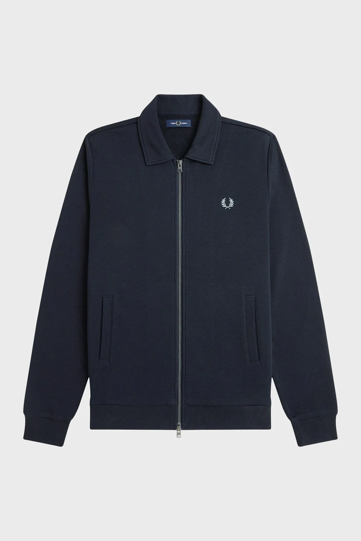 Fred Perry Pamuklu Regular Fit Klasik Yaka Fermuarlı Erkek Sweat J1328 608 KOYU MAVİ - 6
