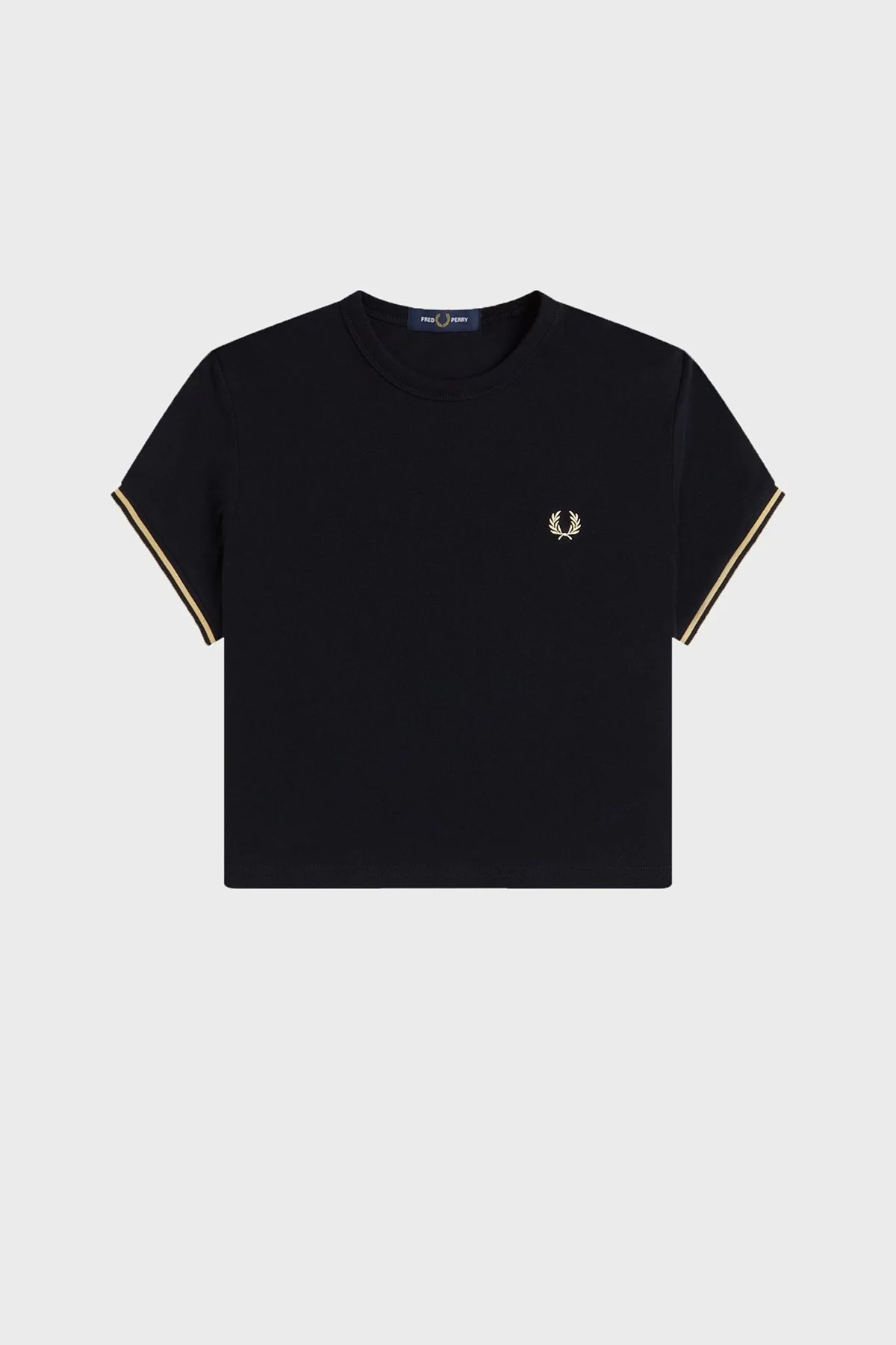 Fred Perry Pamuklu Regular Fit Logolu Bisiklet Yaka Bayan T Shirt G2171 90A LACİVERT - 5