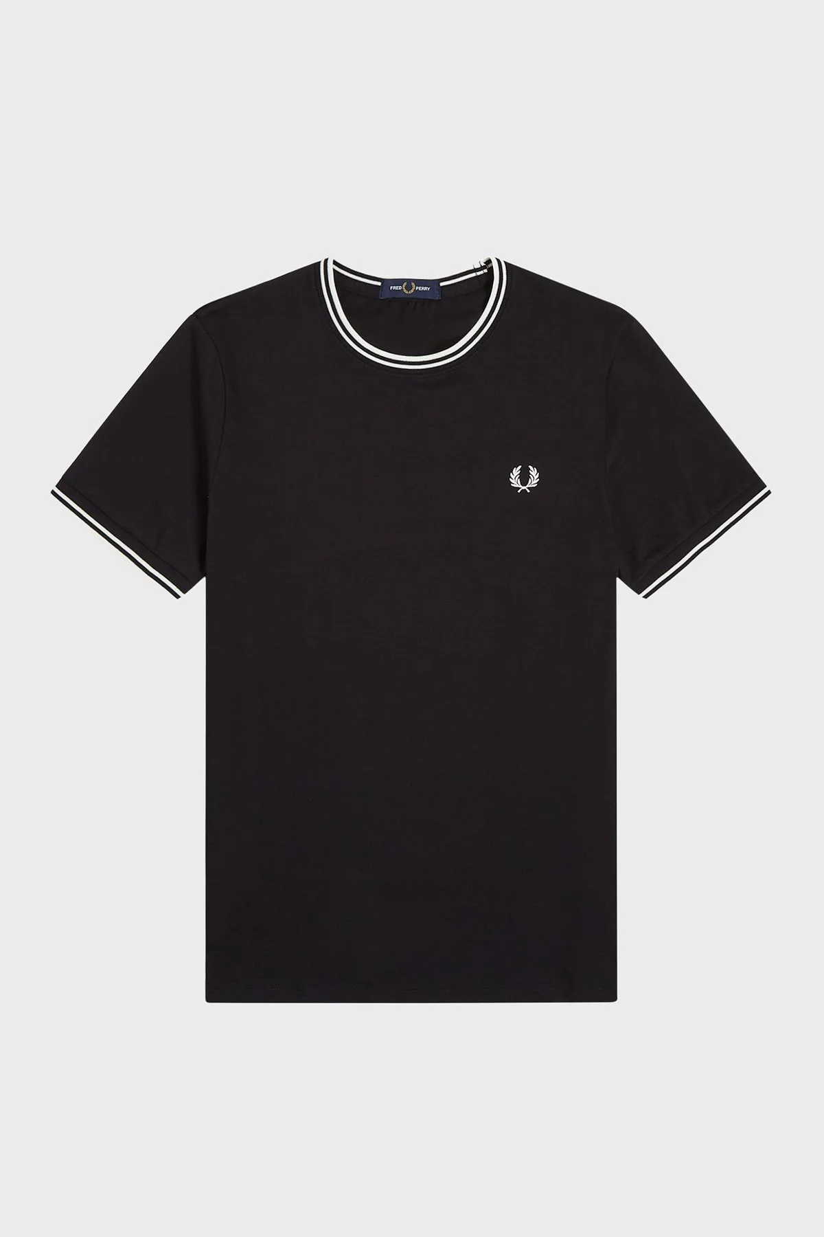 Fred Perry Pamuklu Regular Fit Logolu Bisiklet Yaka Erkek T Shirt M1588V 102 SİYAH - 5