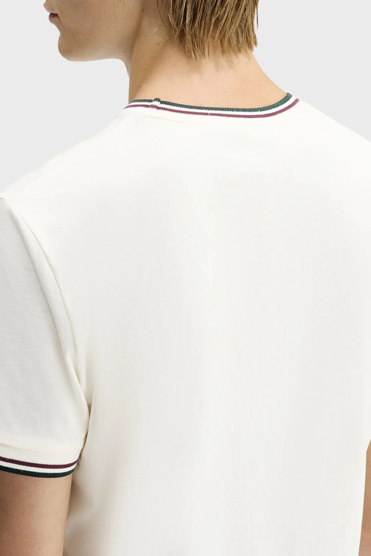 Fred Perry Pamuklu Regular Fit Logolu Bisiklet Yaka Erkek T Shirt M1588V 84A BEJ - 3