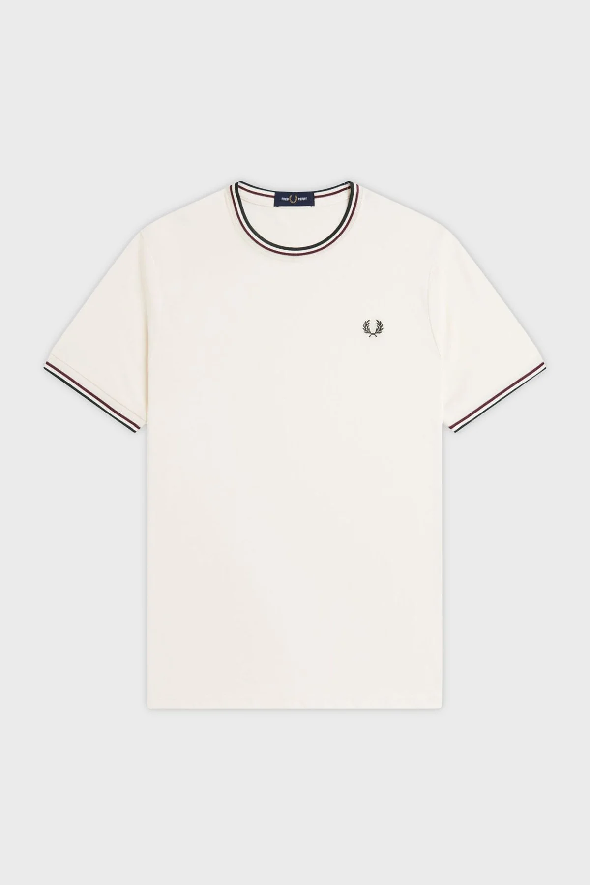 Fred Perry Pamuklu Regular Fit Logolu Bisiklet Yaka Erkek T Shirt M1588V 84A BEJ - 6
