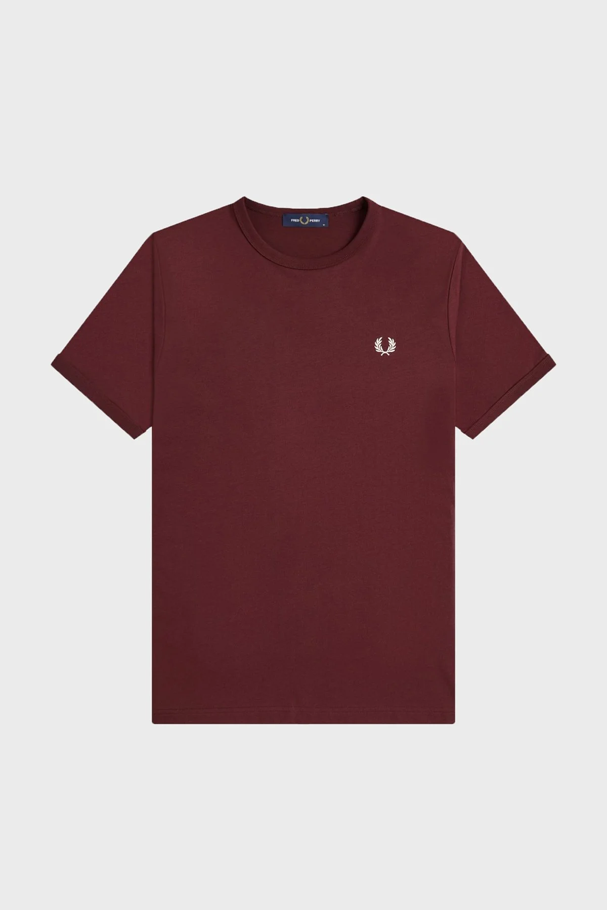 Fred Perry Pamuklu Regular Fit Logolu Bisiklet Yaka Erkek T Shirt M3519 K22 BORDO - 3