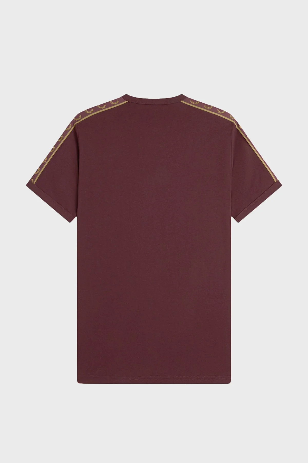 Fred Perry Pamuklu Regular Fit Logolu Bisiklet Yaka Erkek T Shirt M4613 69A BORDO - 7