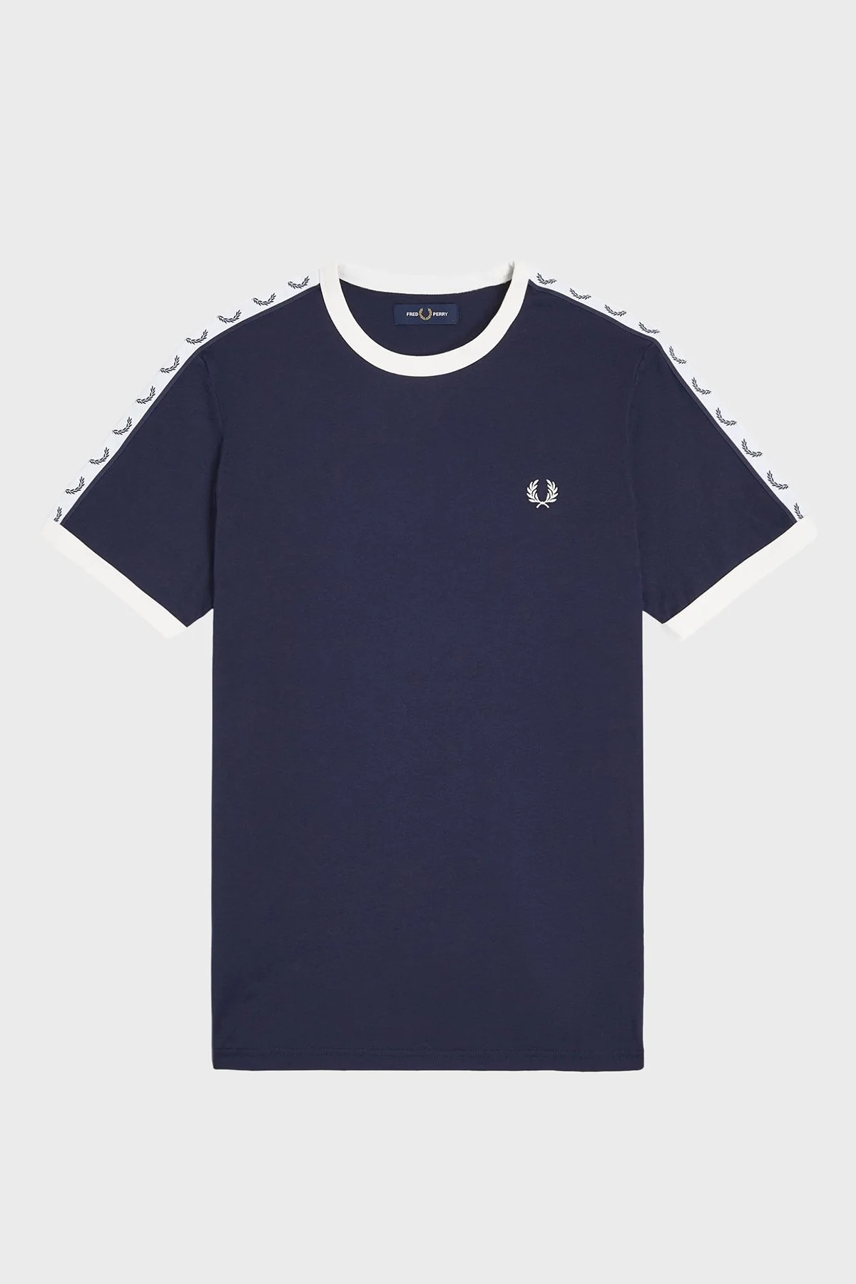 Fred Perry Pamuklu Regular Fit Logolu Bisiklet Yaka Erkek T Shirt M4620 266 LACİVERT - 5