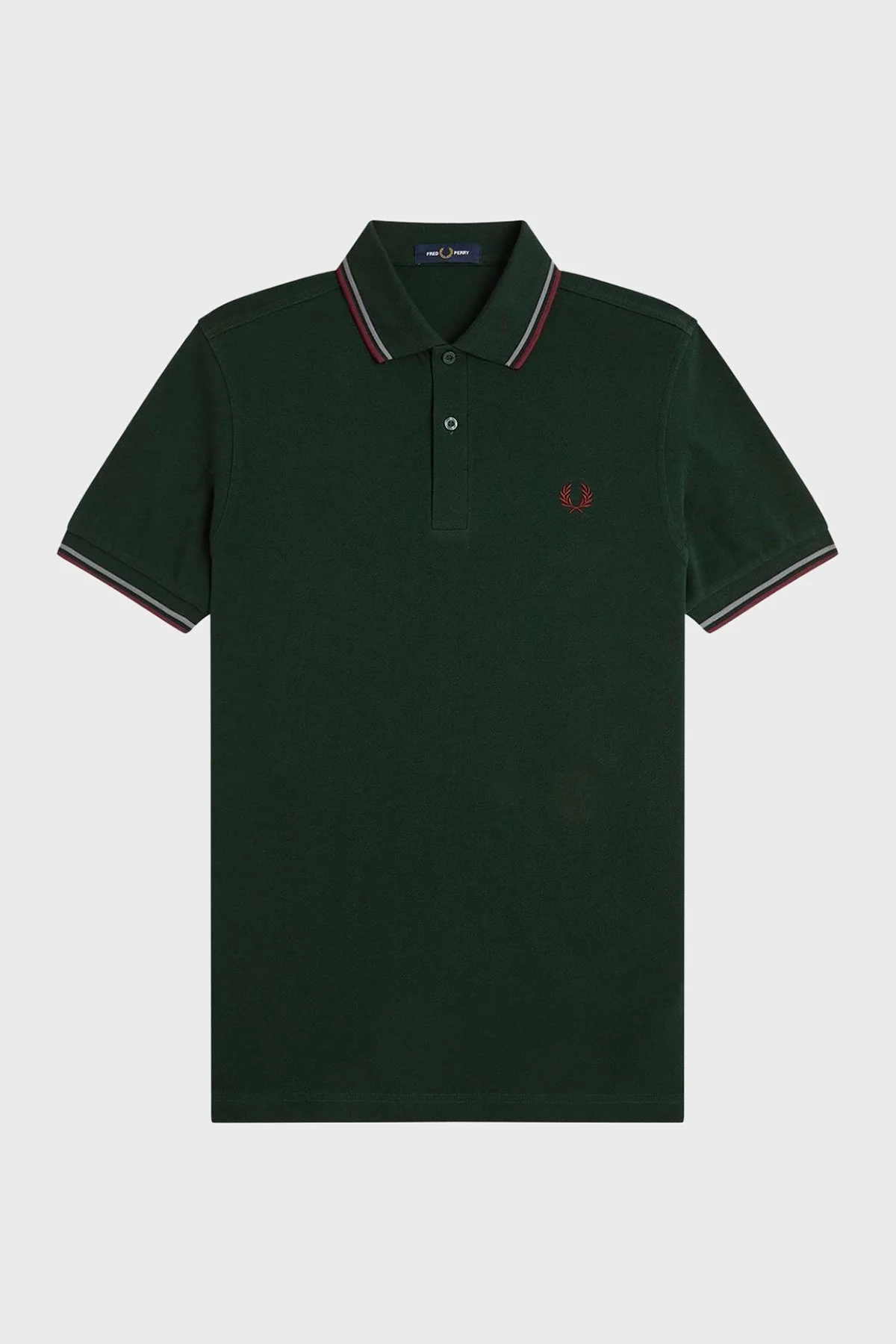 Fred Perry Pamuklu Regular Fit Logolu Düğmeli Erkek Polo M3600 85A HAKİ - 1