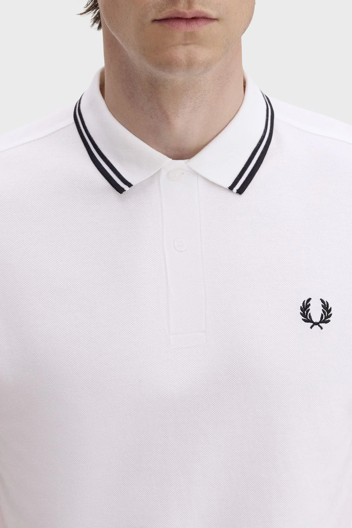 Fred Perry Pamuklu Regular Fit Logolu Düğmeli Erkek Polo M3600P 200 BEYAZ - 4