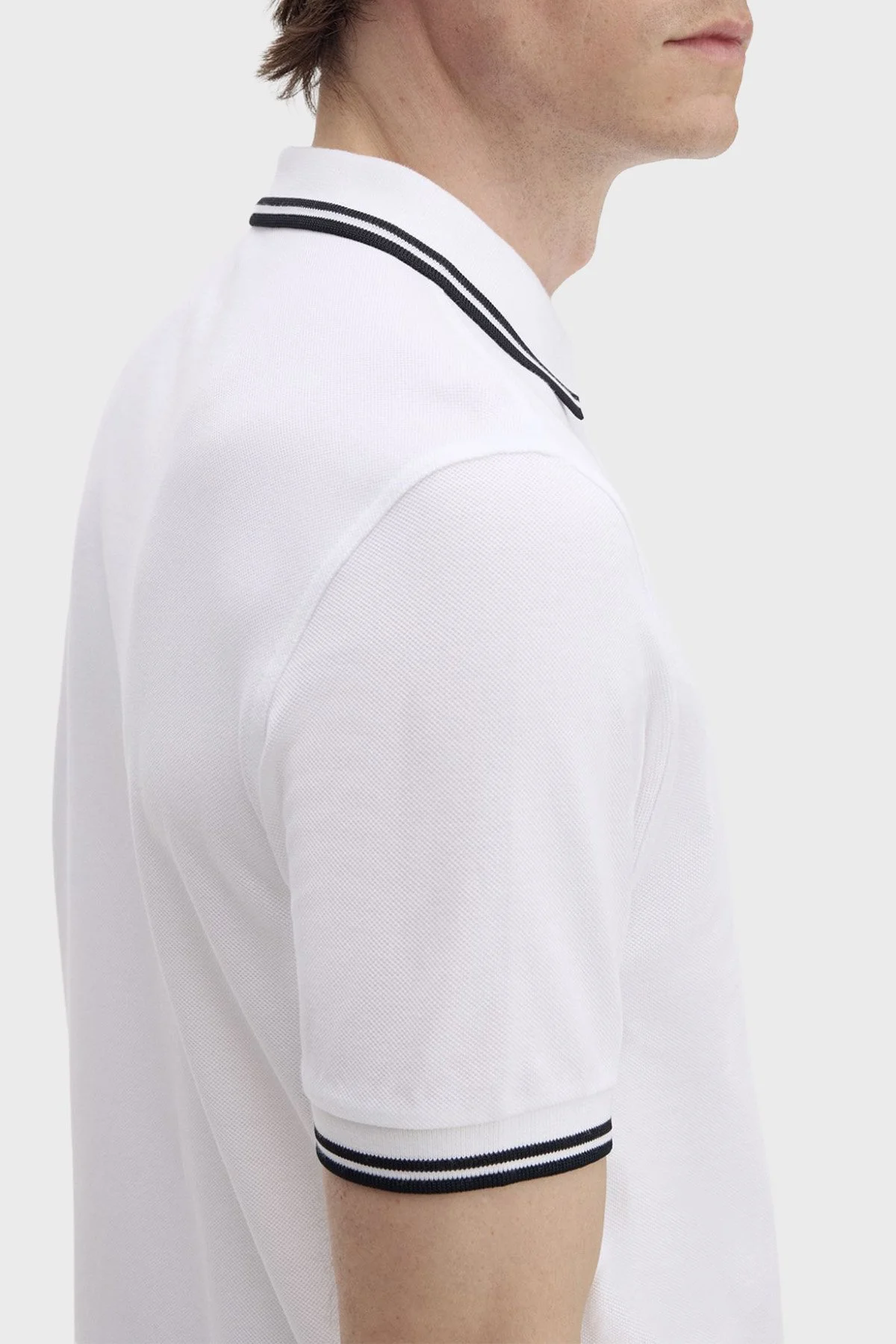 Fred Perry Pamuklu Regular Fit Logolu Düğmeli Erkek Polo M3600P 200 BEYAZ - 5