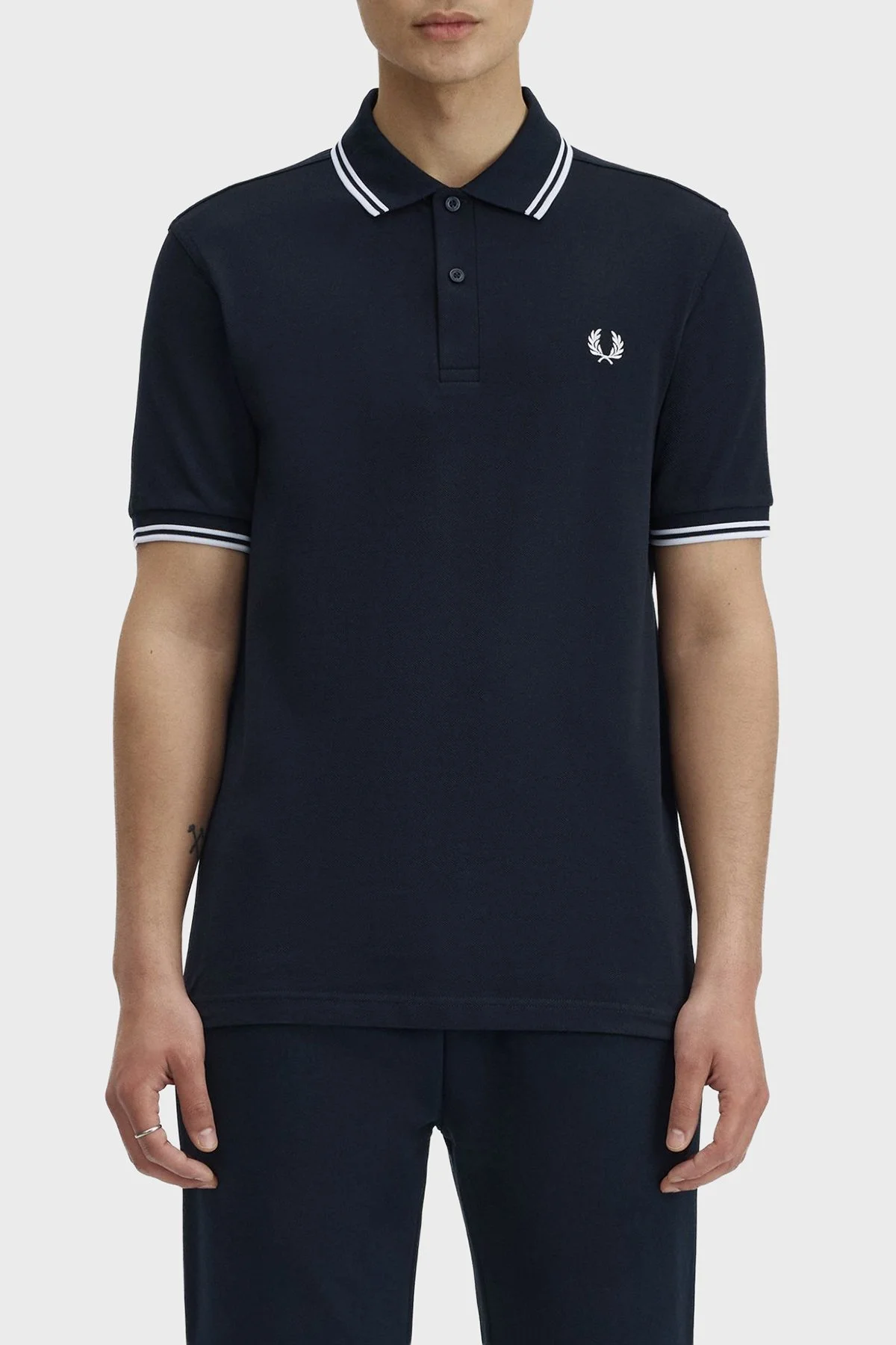 Fred Perry Pamuklu Regular Fit Logolu Düğmeli Erkek Polo M3600P 238 LACİVERT - 1