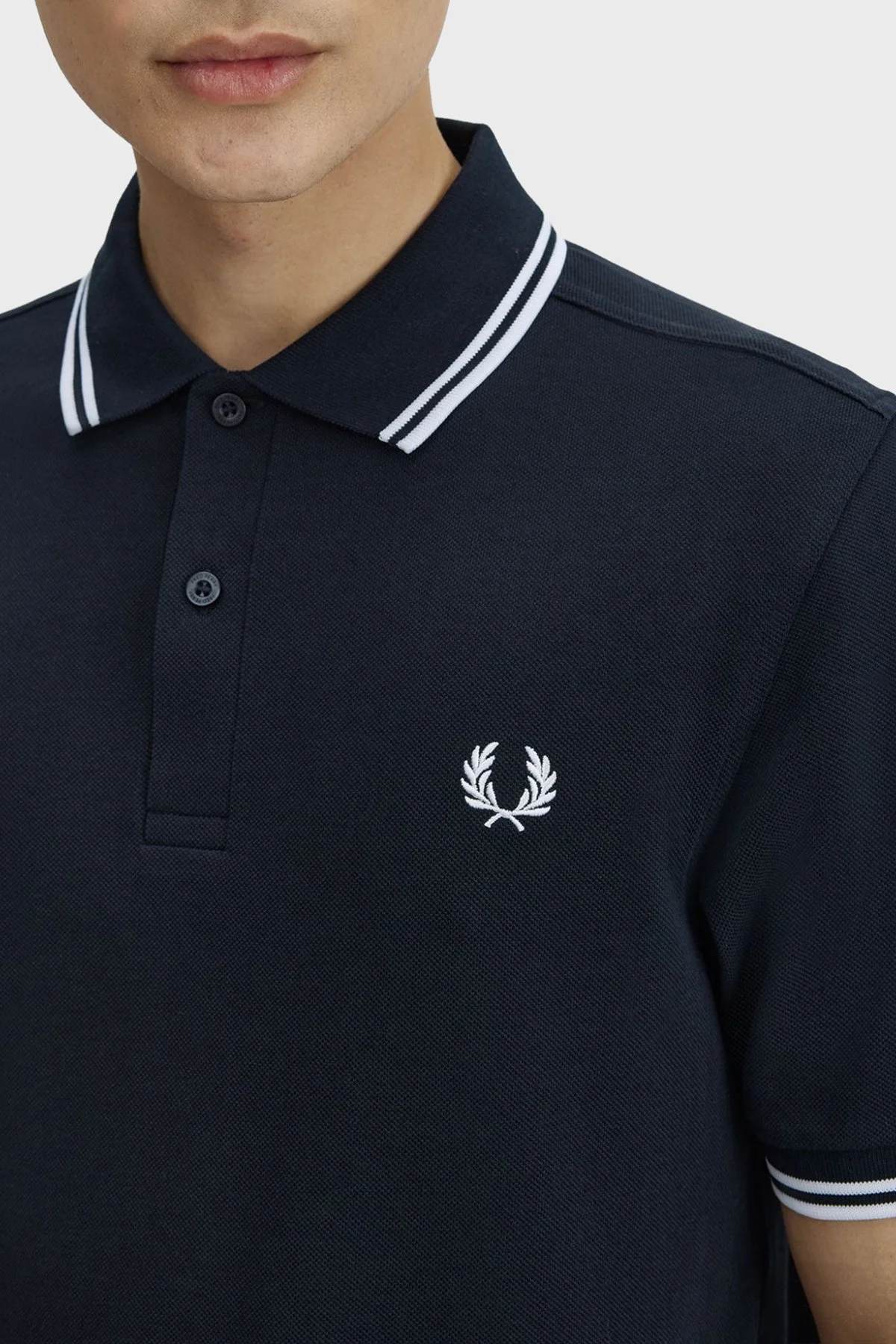 Fred Perry Pamuklu Regular Fit Logolu Düğmeli Erkek Polo M3600P 238 LACİVERT - 4