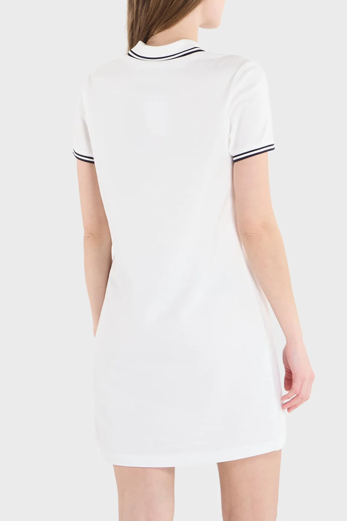 Fred Perry Pamuklu Regular Fit Logolu Düğmeli Polo Yaka Kadın Elbise D3600 17B BEYAZ - 3