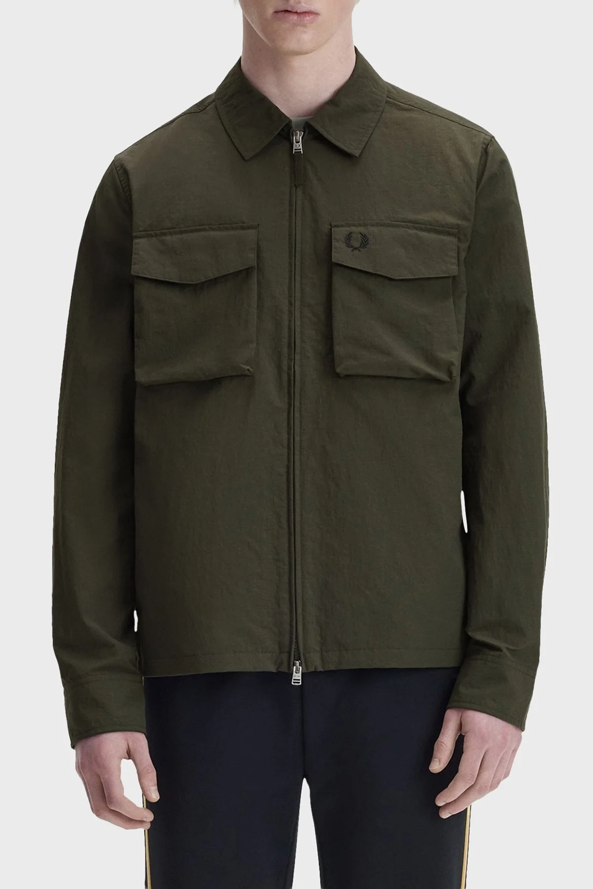 Fred Perry Regular Fit Ceket Yaka Cep Detay Erkek Mont M2402 408 HAKİ - 1