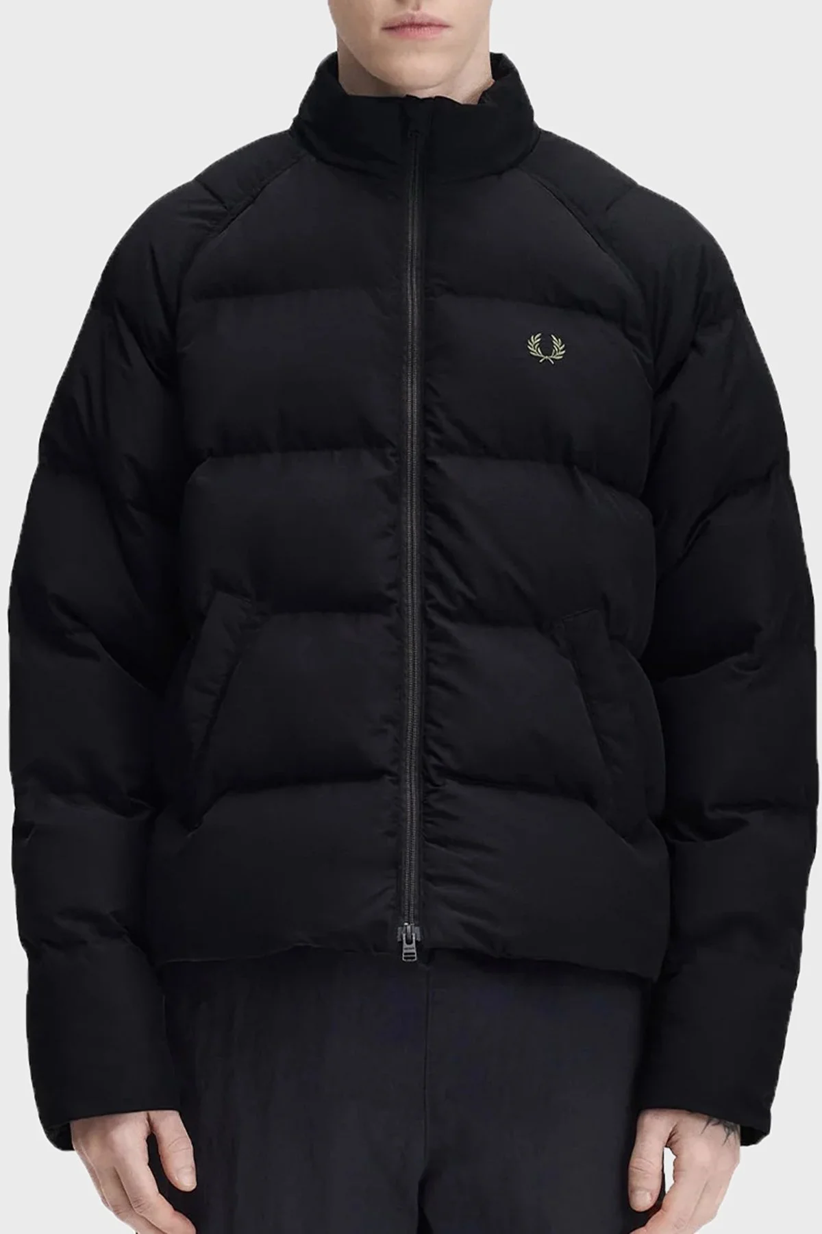 Fred Perry Regular Fit İçi Dolgulu Çift Fermuarlı Unisex Mont J1309 184 Siyah - 1