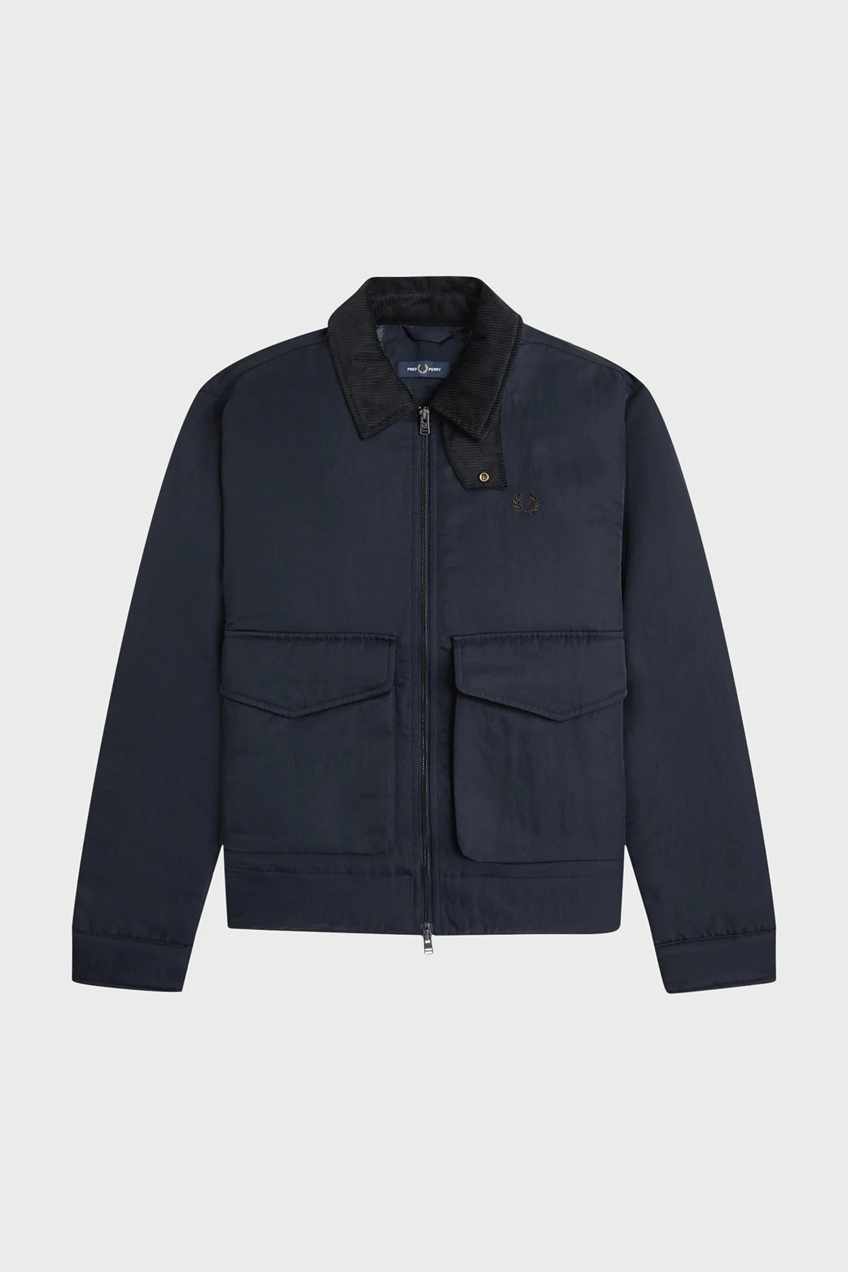 Fred Perry Regular Fit Kadife Yaka Unisex Mont J3316 608 Lacivert - 7