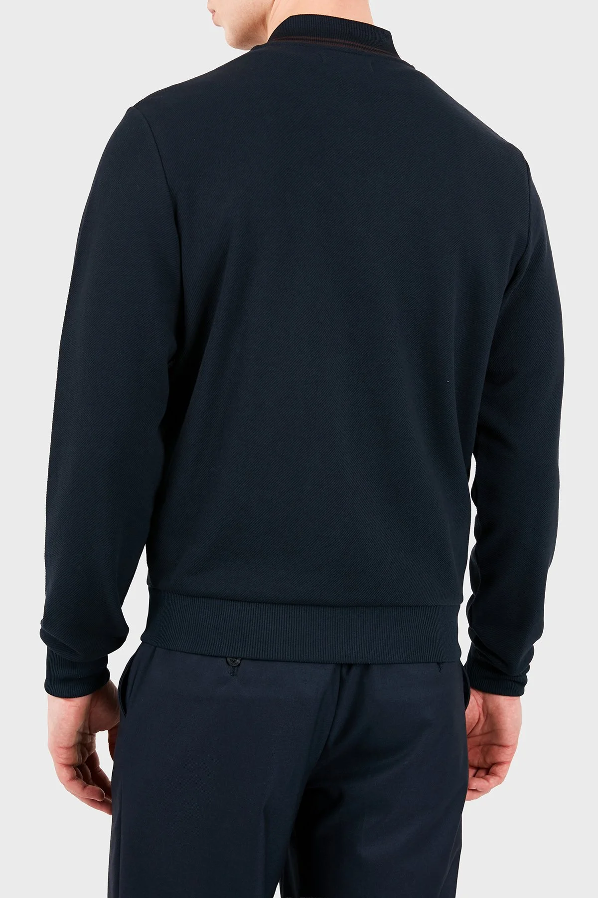 Fred Perry Regular Fit Kolej Yaka Logo Nakışlı Erkek Ceket J3309 608 Lacivert - 3