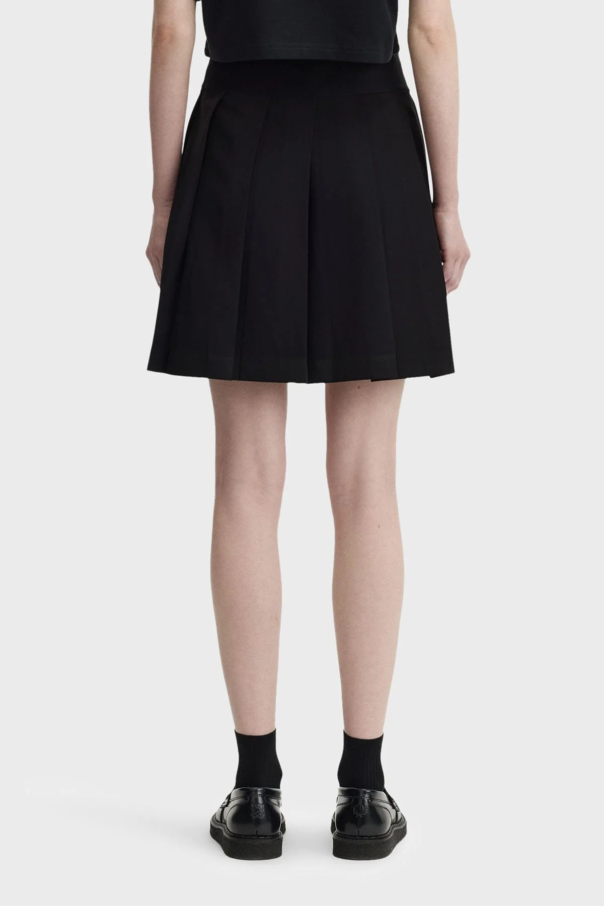 Fred Perry Regular Fit Lastikli Bel Pileli Mini Kadın Etek E2106 90A SİYAH - 3