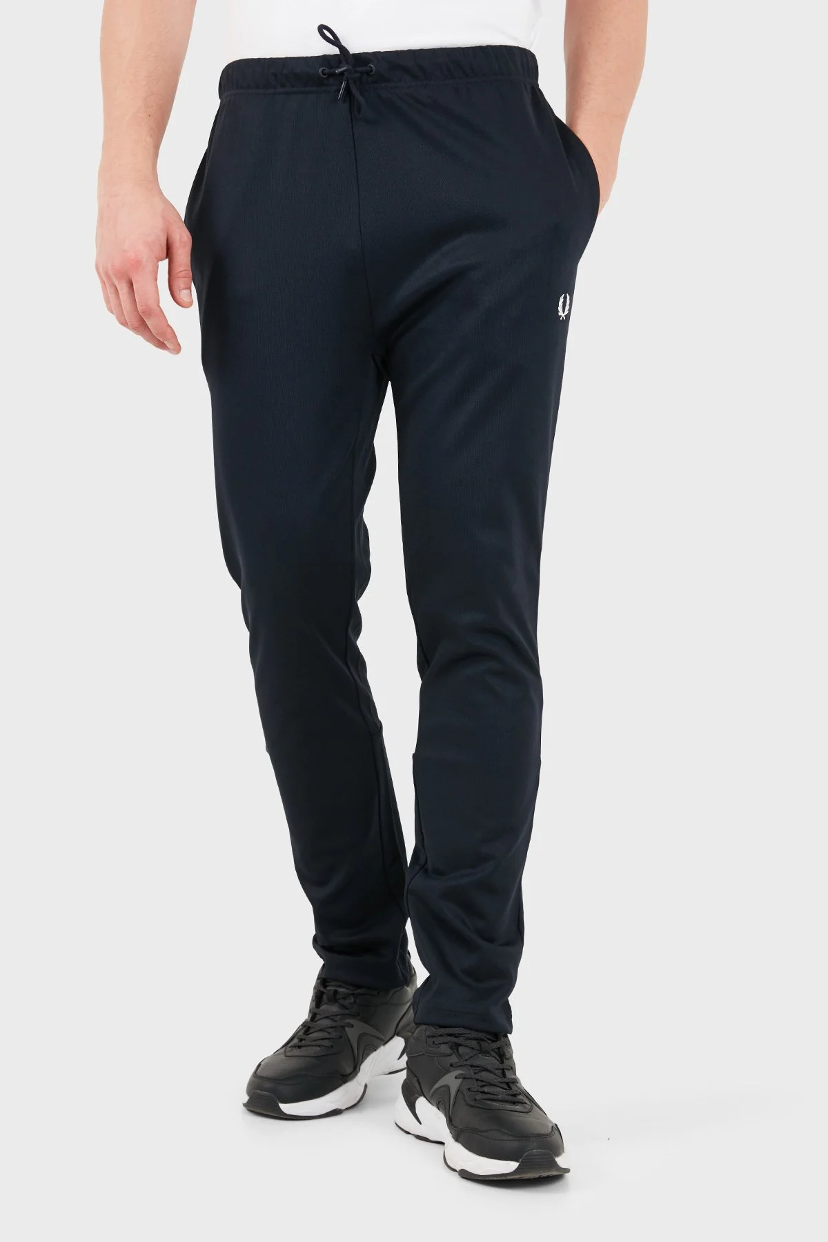 Fred Perry Regular Fit Logolu Şeritli Erkek Eşofman Altı T3301 608 Lacivert - 1