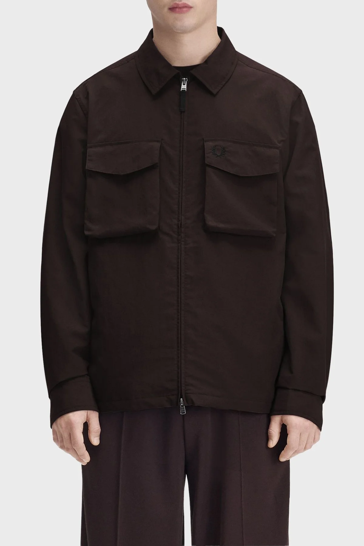 Fred Perry Regular Fit Yaka Erkek Gömlek M2402 33C Kahve - 1
