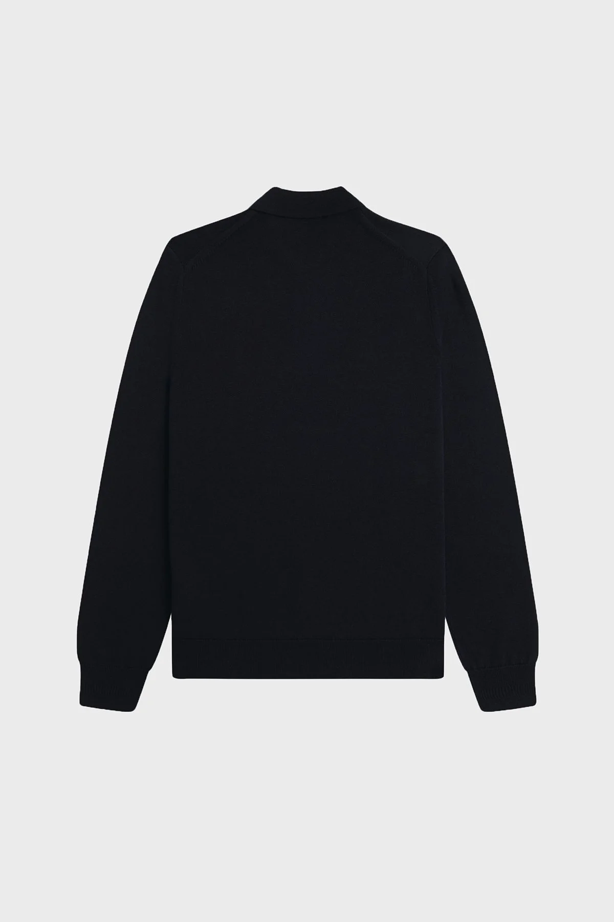 Fred Perry Yün ve Pamuk Karışımlı Düğmeli Erkek Polo K4535 421 Lacivert - 5