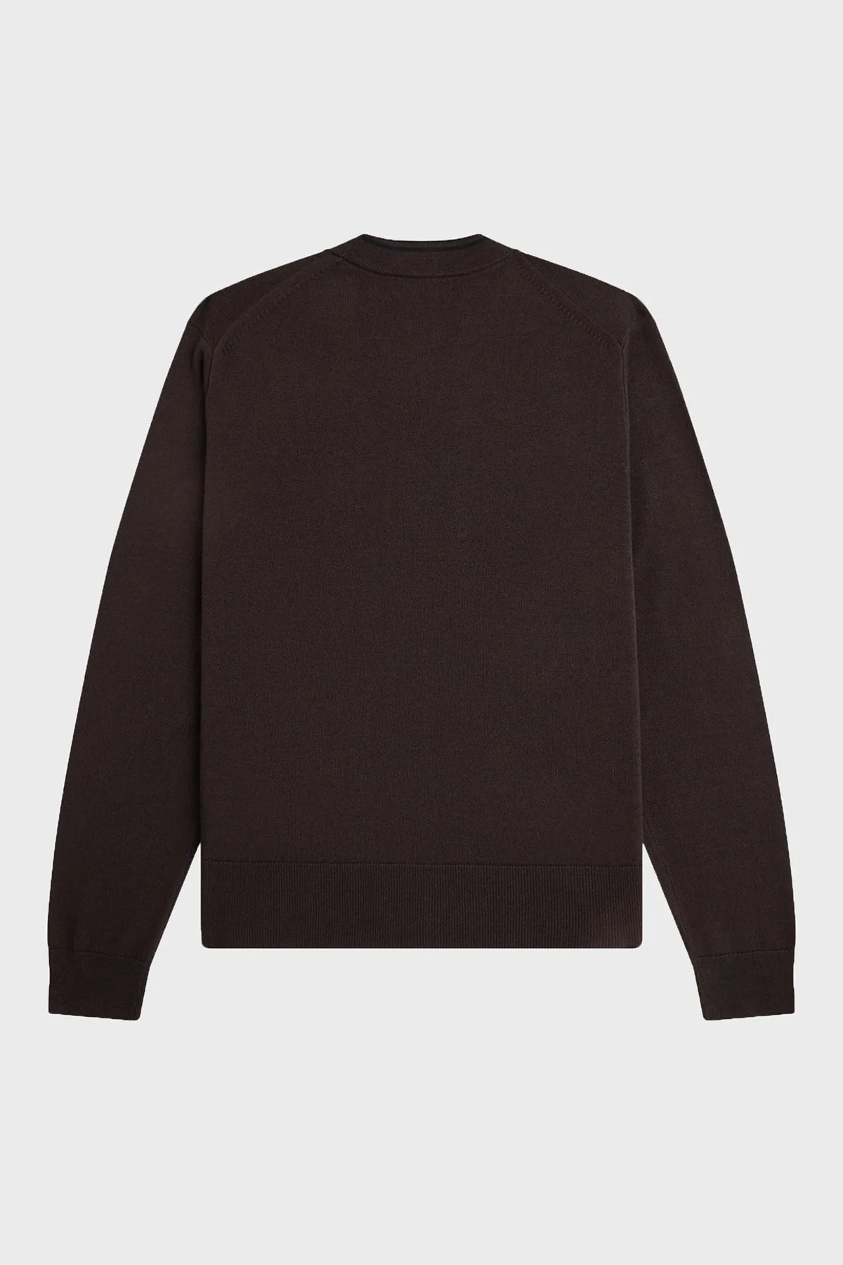 Fred Perry Yün ve Pamuklu Regular Fit Düğmeli Erkek Hırka K3300 33C Kahve - 6
