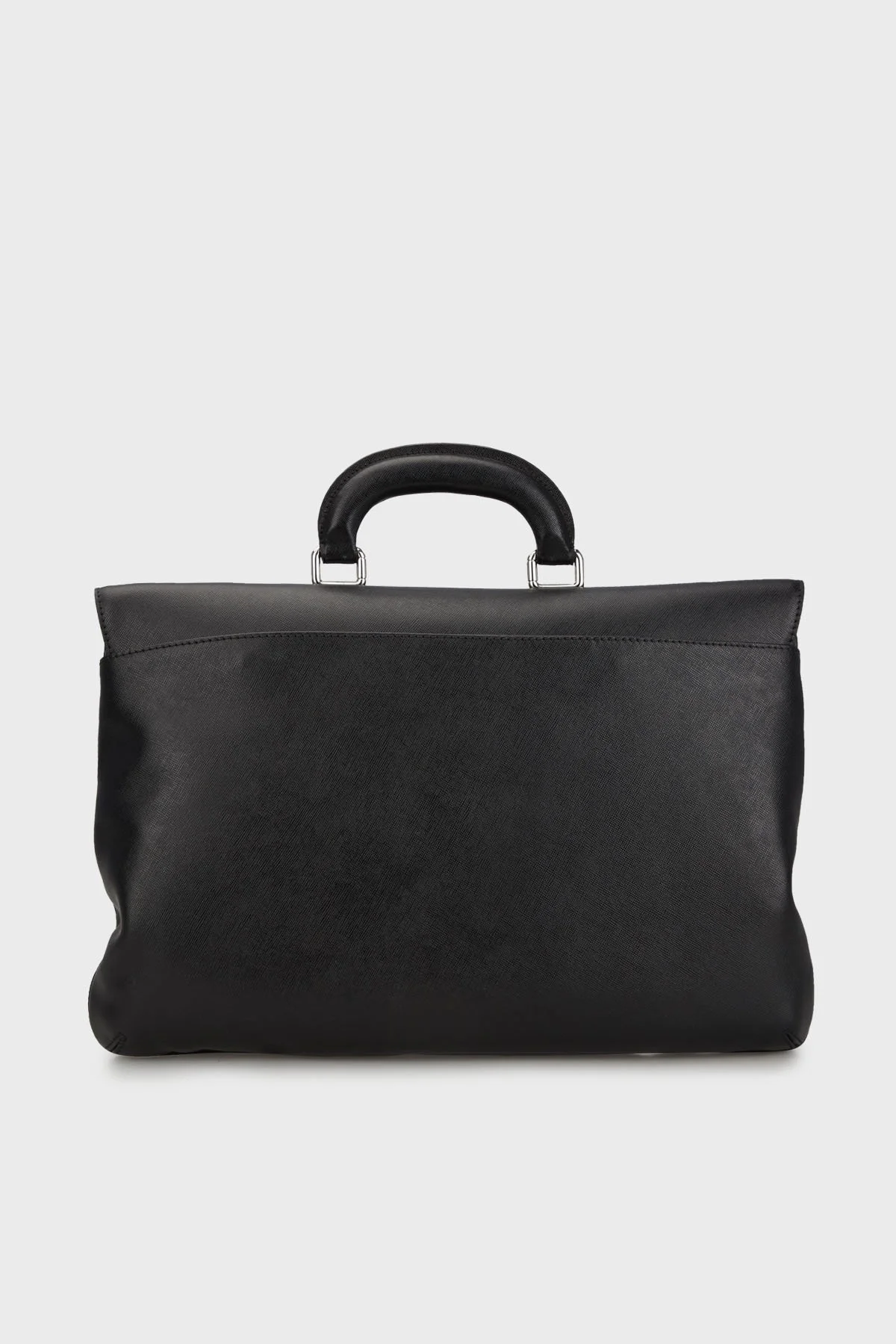 Giorgio Armani Deri Logolu Evrak Erkek Çanta YGMA27 YH060 80001 SİYAH - 3