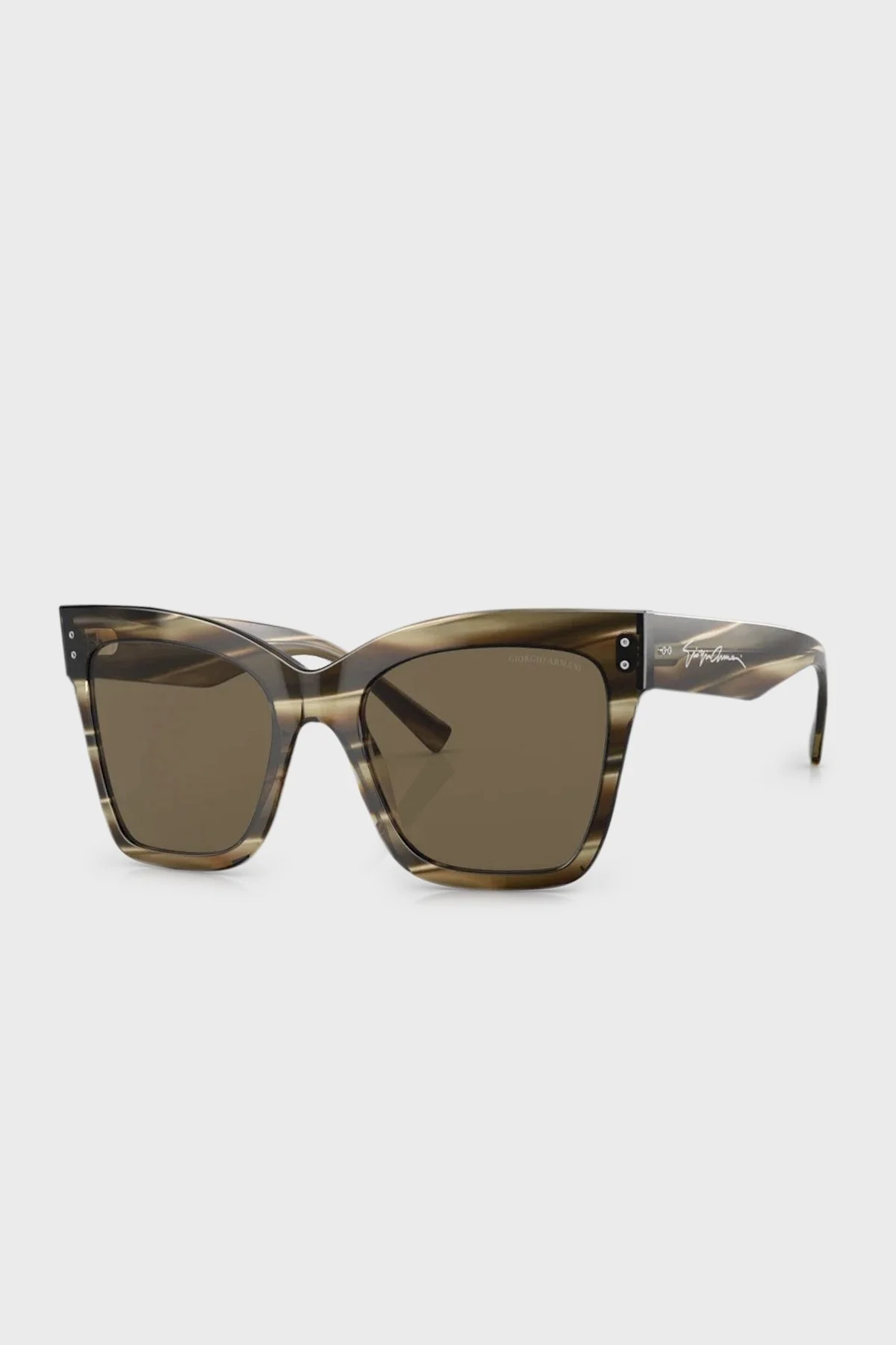 Giorgio Armani Güneş Bayan Gözlük 0AR8175 595473 54 Çizgili Kahve-Koyu Kahve - 1