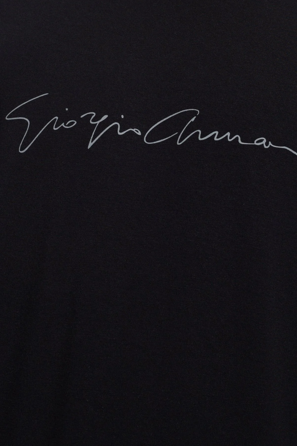 Giorgio Armani Logo Baskılı Bisiklet Yaka Erkek T Shirt 6GST56 SJP4Z UC99 SİYAH - 9