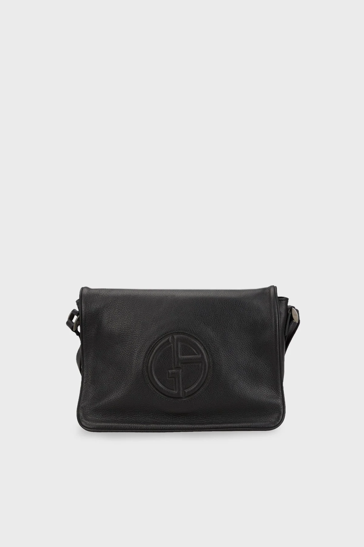 Giorgio Armani Logolu Ayarlanabilir Askılı Erkek Çanta Y2M006 YH165 80001 SİYAH - 1