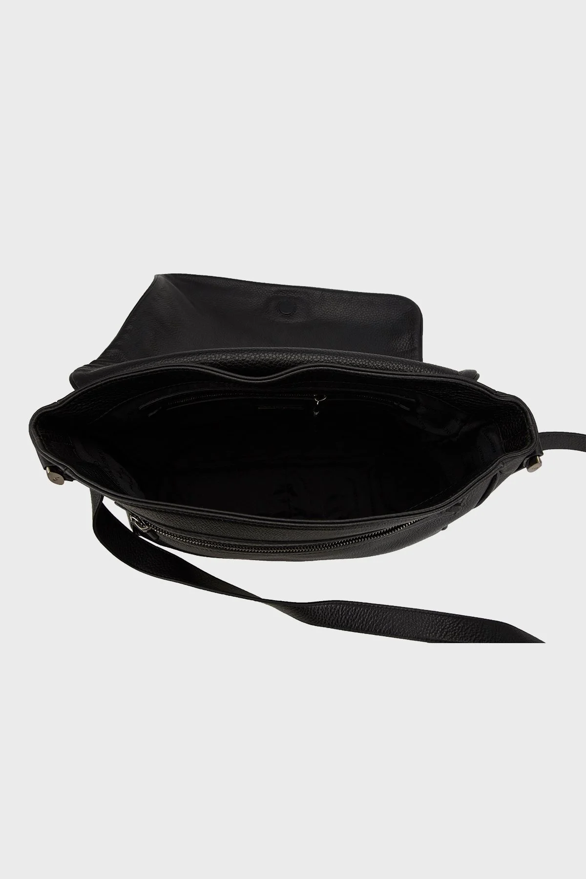 Giorgio Armani Logolu Ayarlanabilir Askılı Erkek Çanta Y2M006 YH165 80001 SİYAH - 4