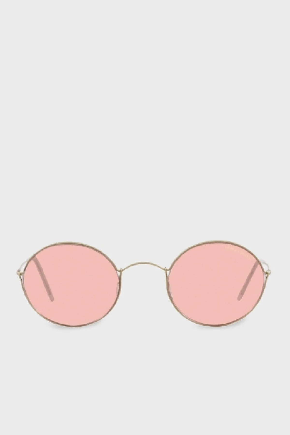 Giorgio Armani Oval Güneş Erkek Gözlük 0AR6115T 30025 48 Soluk Altın-Açık Pembe - 5