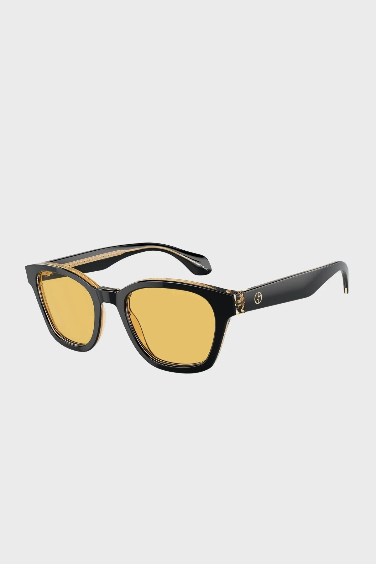 Giorgio Armani Parlak Güneş Erkek Gözlük 0AR8207 608485 50 SİYAH-SARI - 1