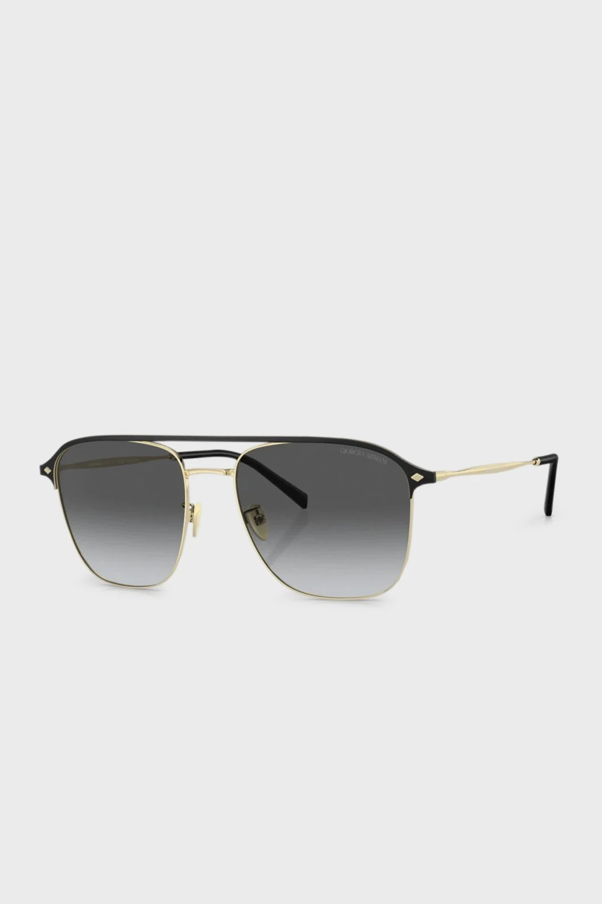 Giorgio Armani Polarize Oval Güneş Erkek Gözlük 0AR6154 3013T3 57 Soluk Altın-Gradyan Gri Polari - 1