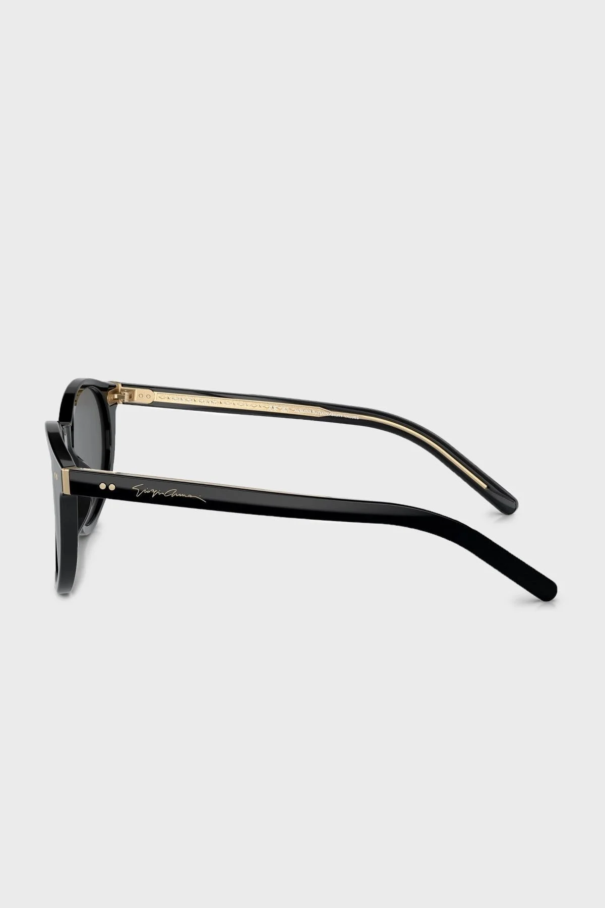 Giorgio Armani Yuvarlak Güneş Bayan Gözlük 0AR8199U 587587 50 SİYAH-KOYU GRİ - 3