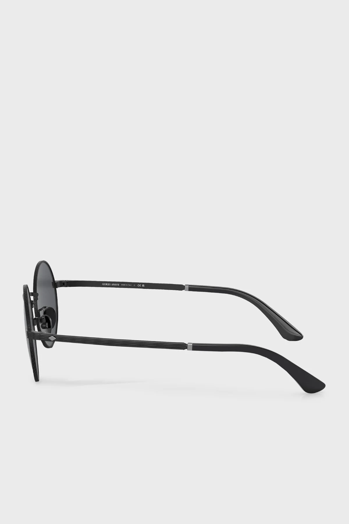 Giorgio Armani Yuvarlak Güneş Erkek Gözlük 0AR6140 300187 50 Mat Siyah - 3