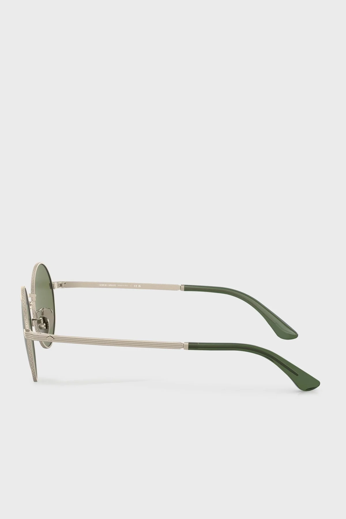 Giorgio Armani Yuvarlak Güneş Erkek Gözlük 0AR6140 30132A 50 Mat Uçuk Altın - 6