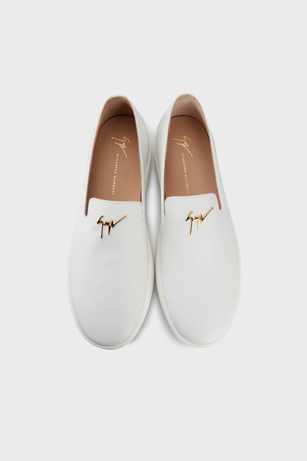 Giuseppe Zanotti Deri Loafer Erkek Ayakkabı RM60019-003 BEYAZ - 4