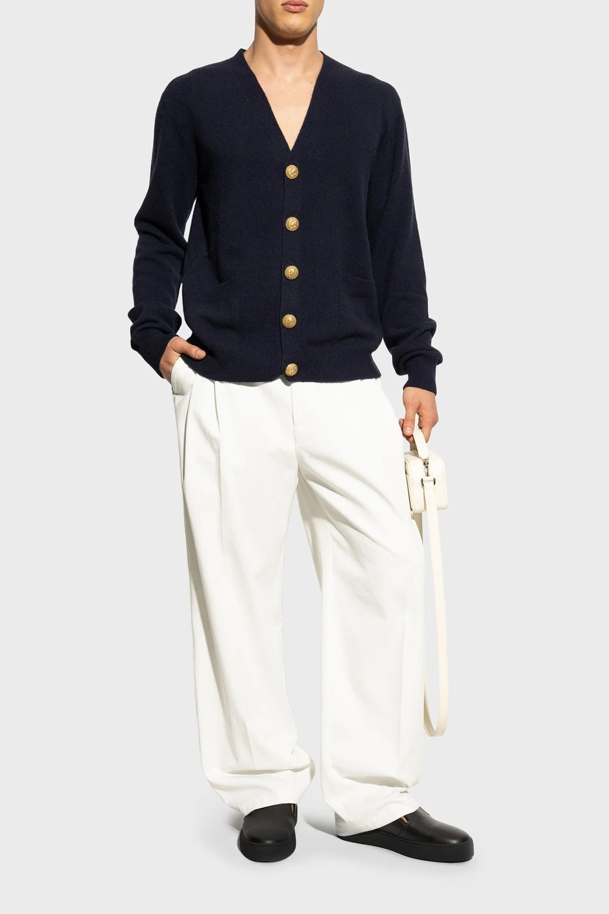 Giuseppe Zanotti Deri Logolu Kalın Tabanlı Sneaker Erkek Ayakkabı RU50007-001 SİYAH - 3