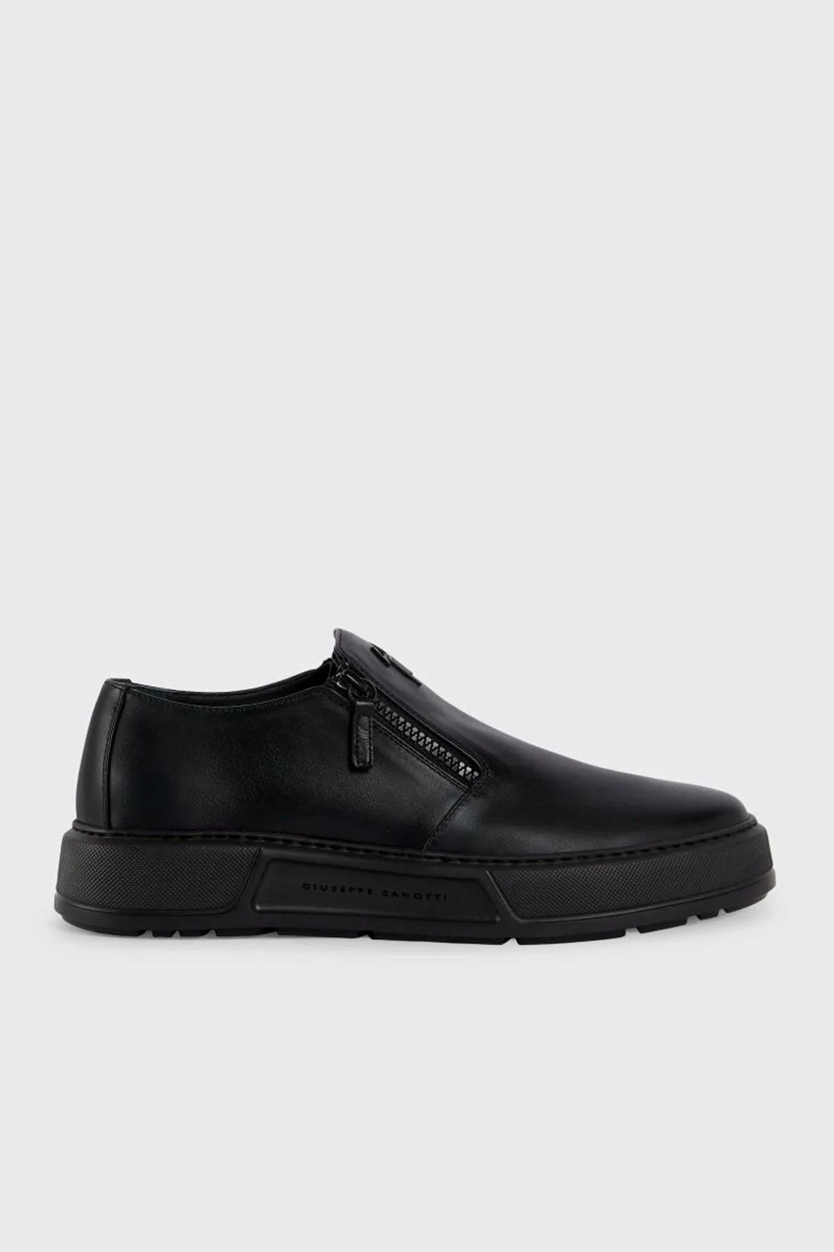 Giuseppe Zanotti Deri Sneaker Erkek Ayakkabı RU60026-001 Siyah - 1