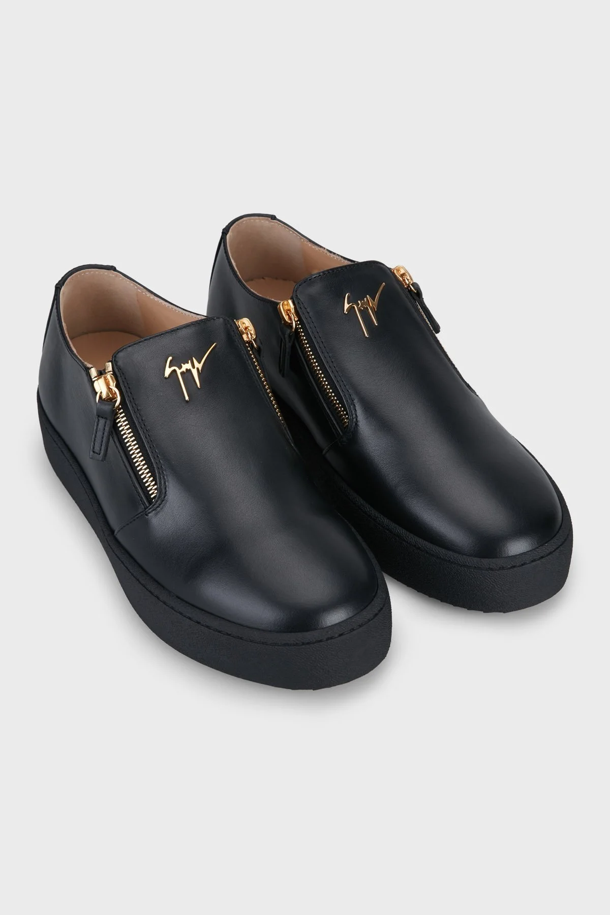 Giuseppe Zanotti Dermuar Detaylı Deri Sneaker Erkek Ayakkabı RM60020-003 Siyah - 4